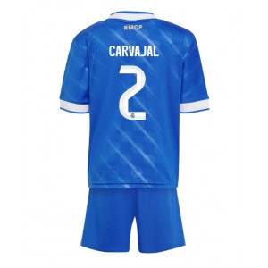 Real Madrid Daniel Carvajal #2 Jalkapallovaatteet Lasten Kolmas peliasu 2025-26 Lyhythihainen (+ Lyhyet housut)